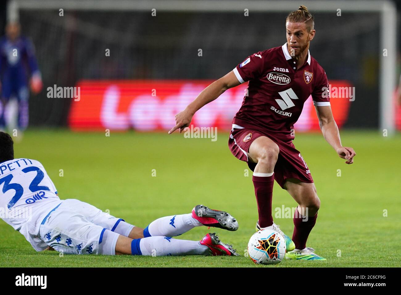 Torino (Italy) 08th June 2020. Italian Seria A. Cristian Ansaldi  of Torino FC in action   during the the Serie A match  between Torino Fc and Brescia Calcio.  Torino Fc wins 3-1 over Brescia Calcio. Credit: Marco Canoniero/Alamy Live News Stock Photo