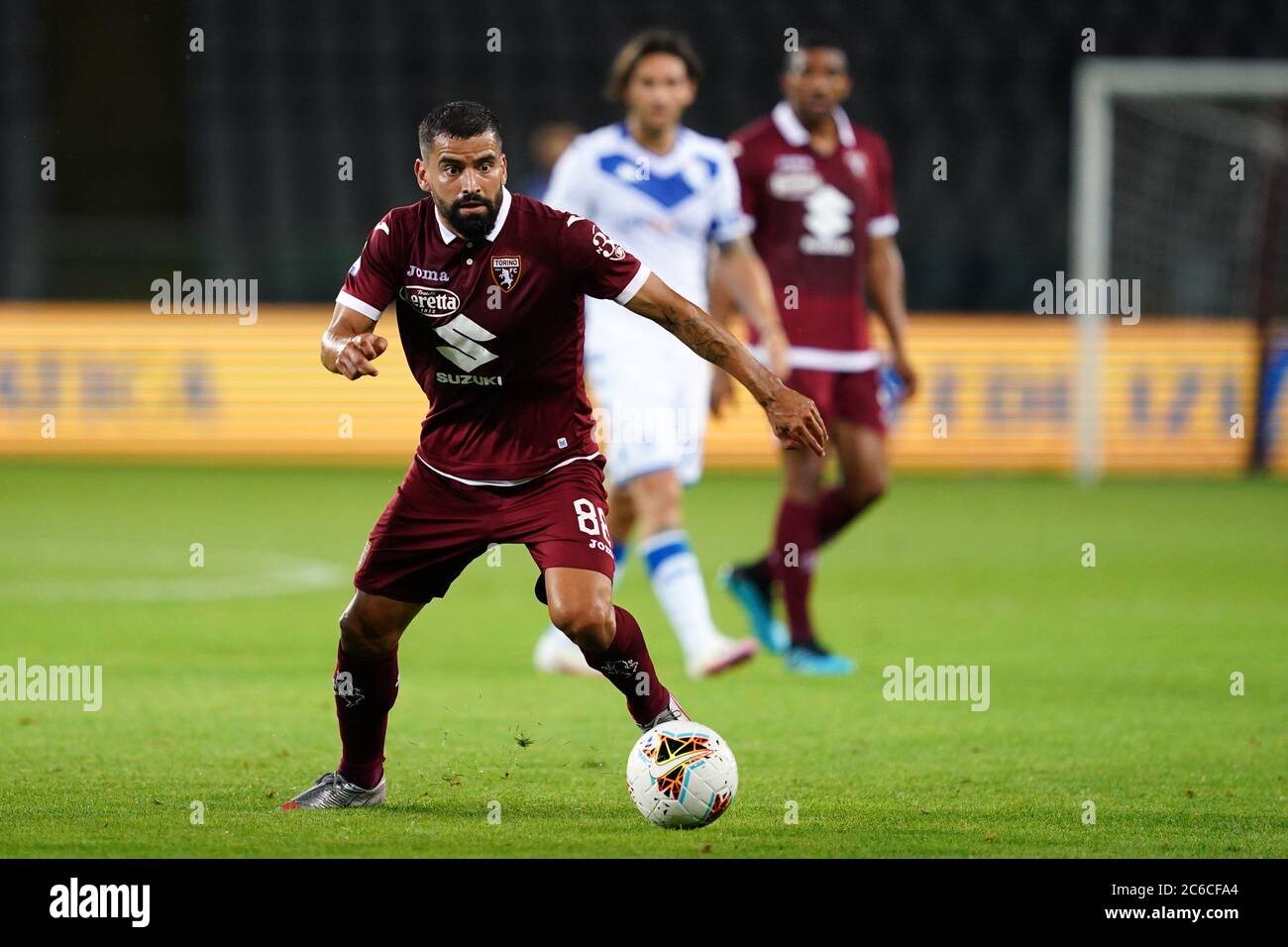 Torino (Italy) 08th June 2020. Italian Seria A. Tomas Rincon  of Torino FC in action   during the the Serie A match  between Torino Fc and Brescia Calcio.  Torino Fc wins 3-1 over Brescia Calcio. Credit: Marco Canoniero/Alamy Live News Stock Photo