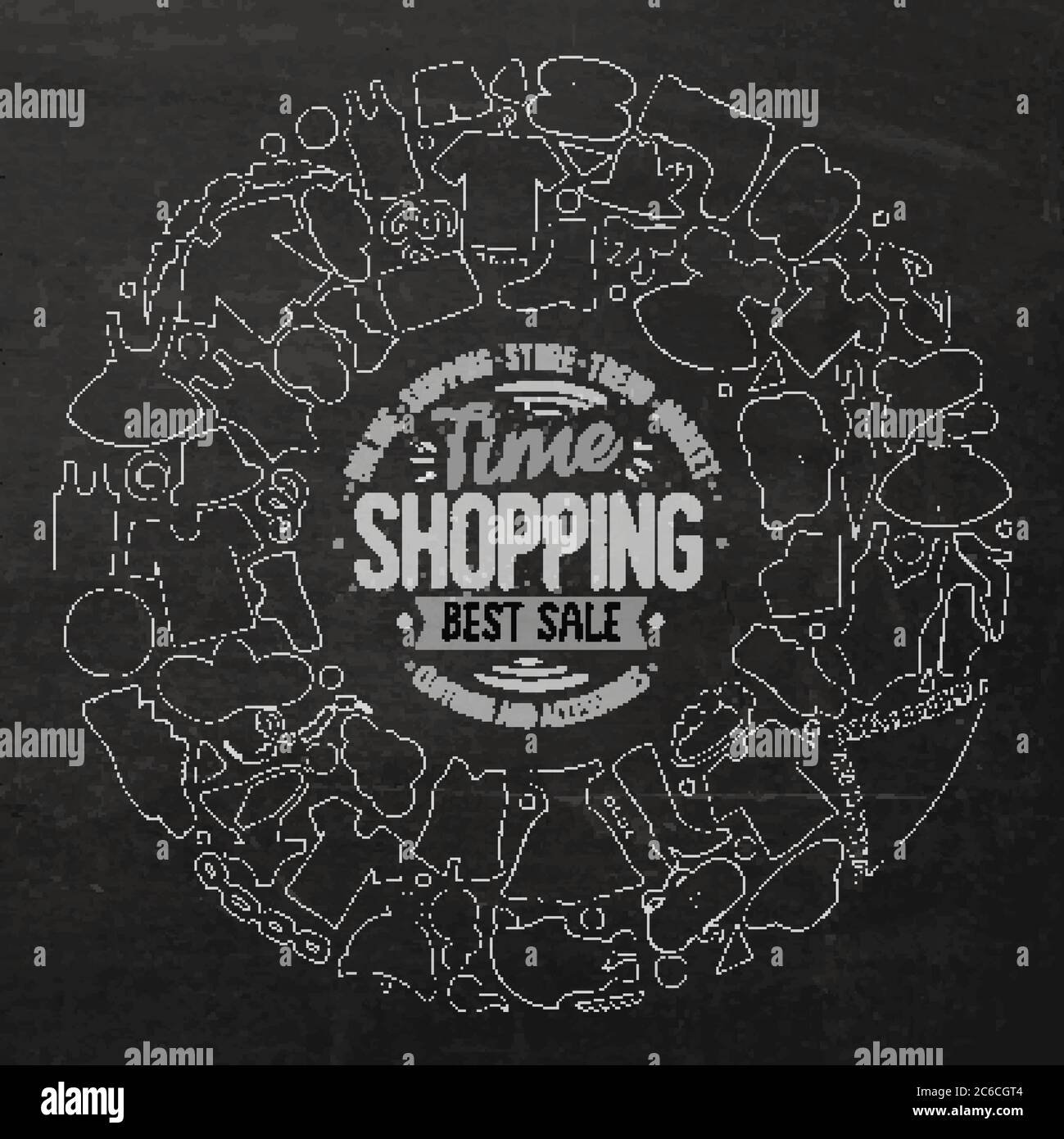 Vector set of Clothes cartoon doodle objects Stock Vector Image & Art ...