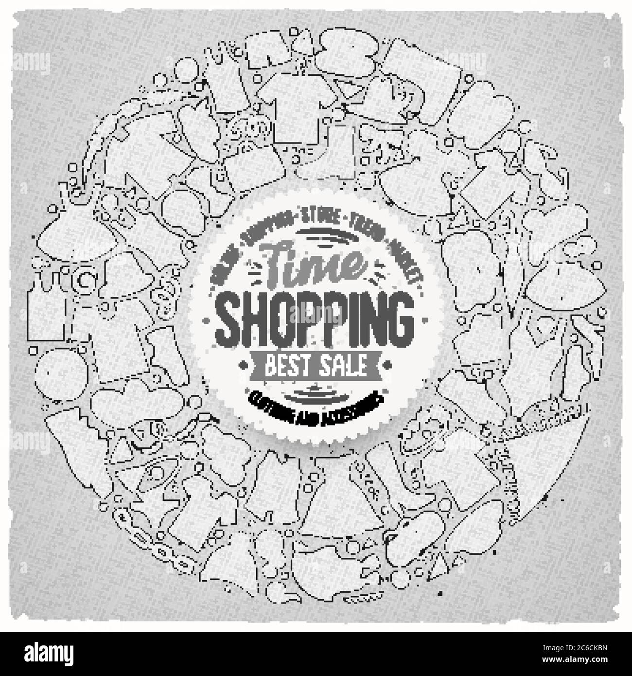 Vector set of Clothes cartoon doodle objects Stock Vector Image & Art ...