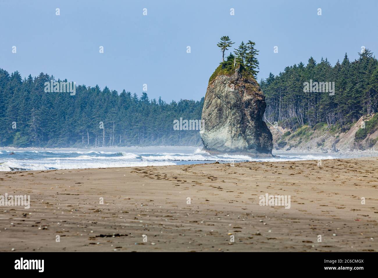 The rugged coastline and tidal pools of the Olympic National Park