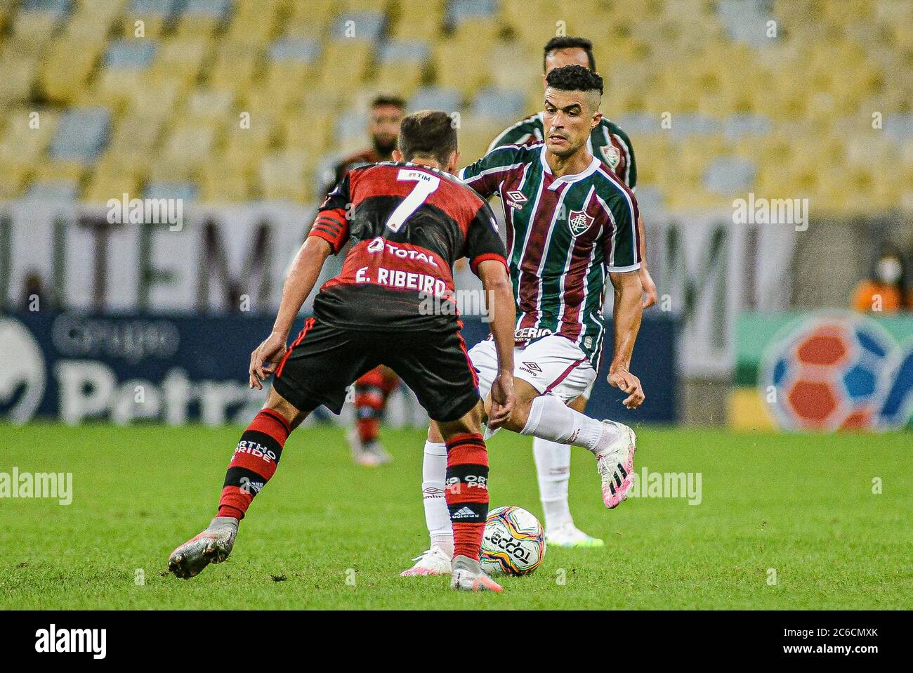 Rio De Janeiro Brazil 08th July 2020 Egidio Under The Mark Of Everton Ribeiro During Fluminense