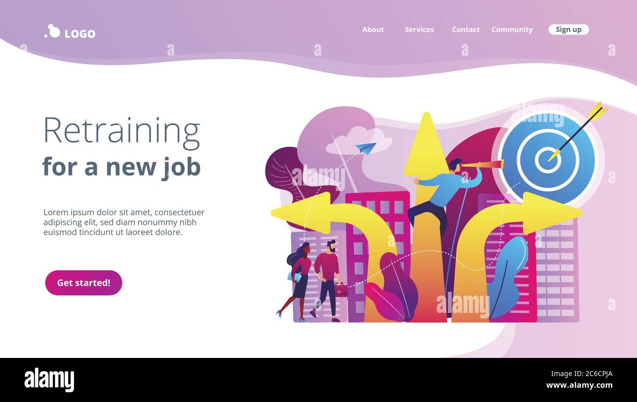 Career change concept landing page Stock Vector Image & Art - Alamy