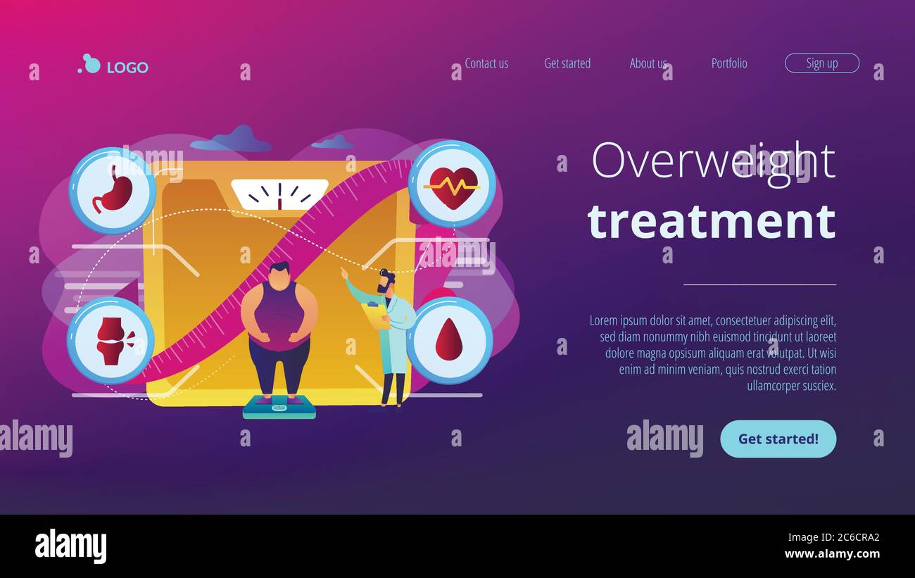 Health unhealthy obesity weight neon Stock Vector Images - Alamy
