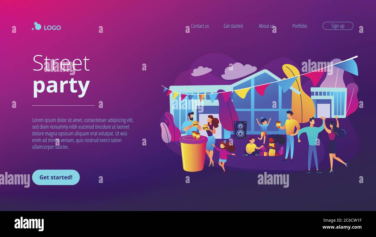 Street party concept vector illustration Stock Vector Image & Art - Alamy