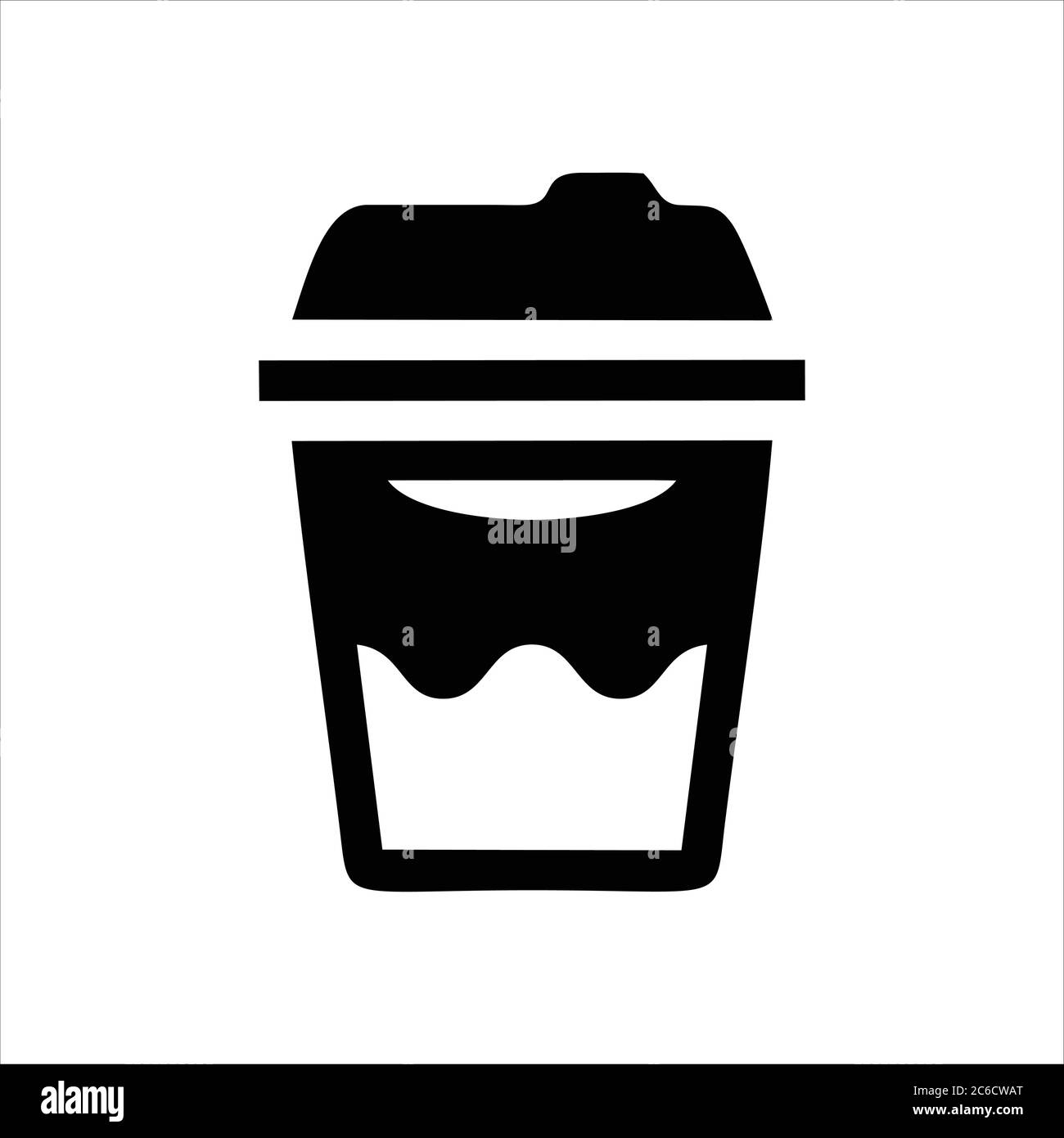 coffee cup icon isolated on white background from coffe shop collection ...