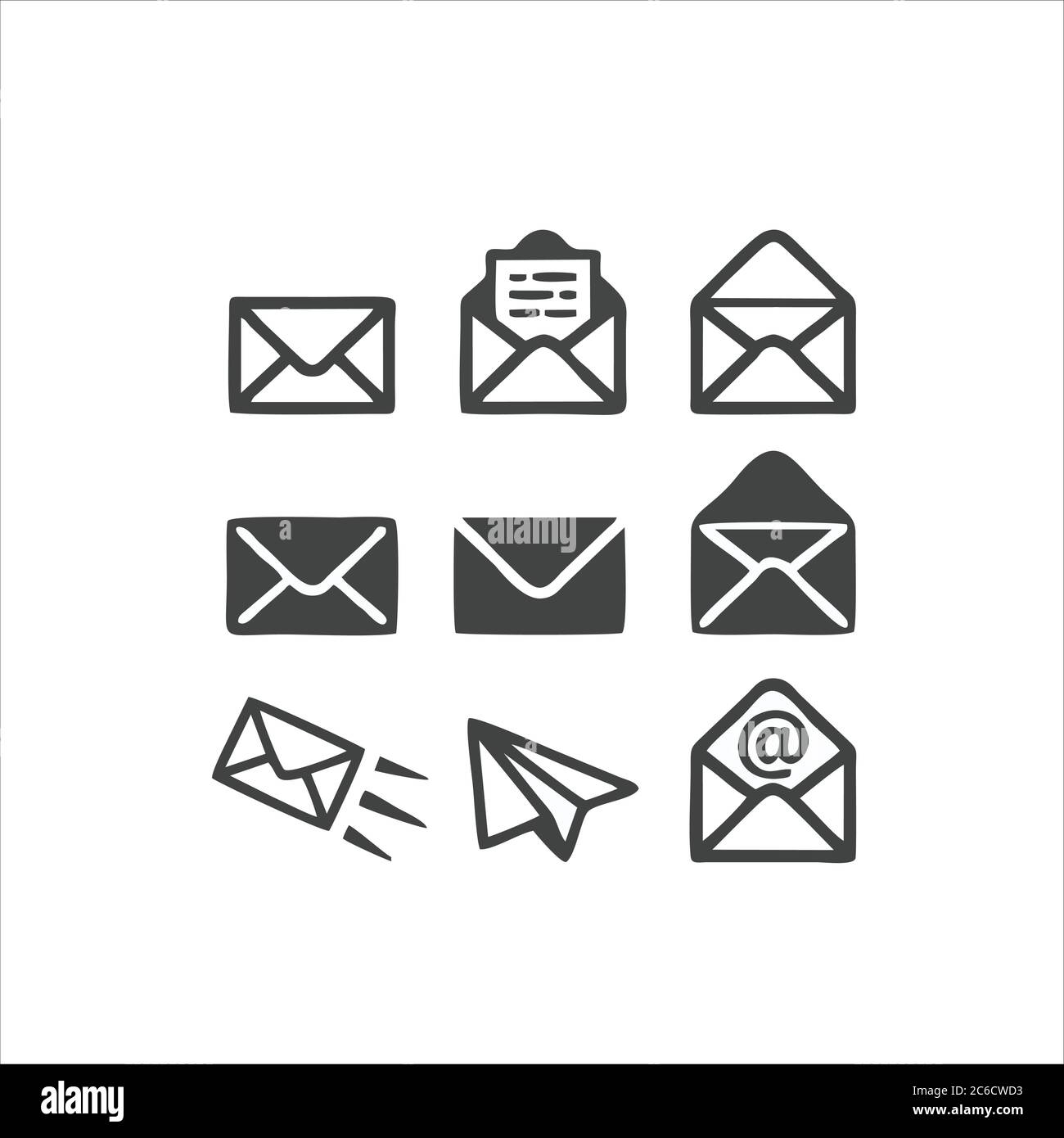 Envelope icon isolated on white background. Envelope icon in trendy design style. Envelope vector icon modern and simple flat symbol for web Stock Vector