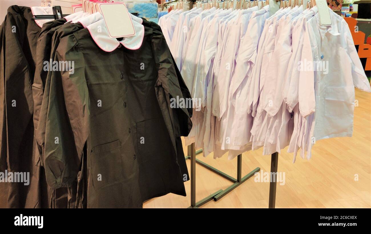 school uniform for sell in the department store Children's school