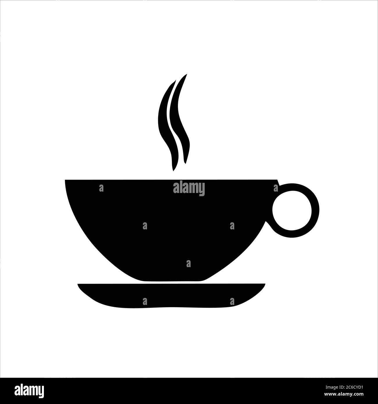 coffee cup icon isolated on white background from coffe shop collection ...