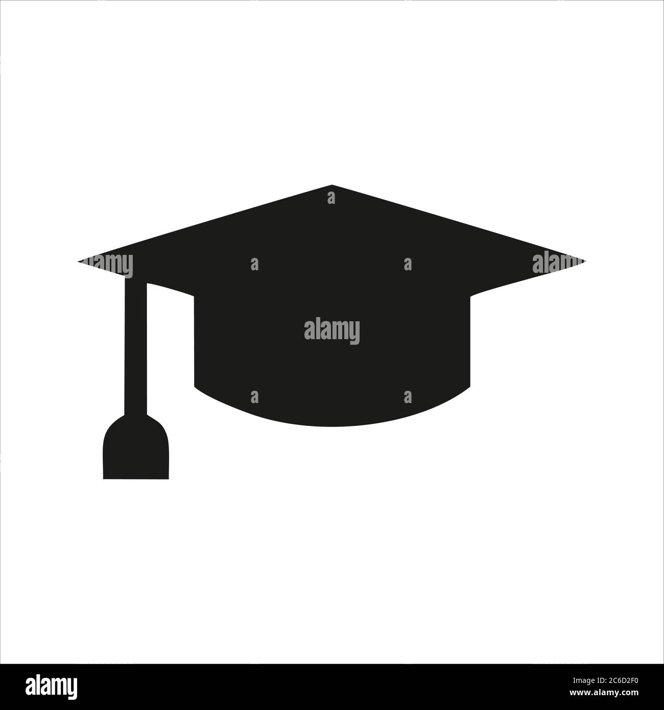 Graduation cap icon isolated on white background. Graduation cap icon ...
