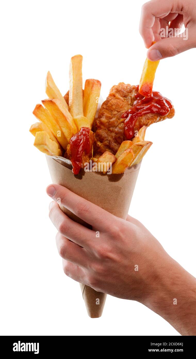 Potato cone chips hires stock photography and images Alamy