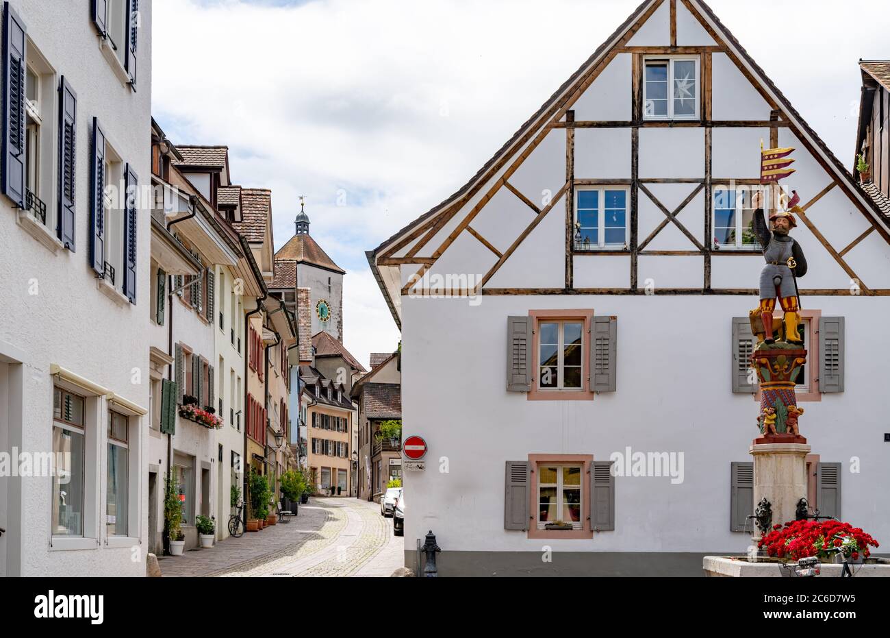 Rheinfelden, AG / Switzerland 6 July 2020 view of the historic old