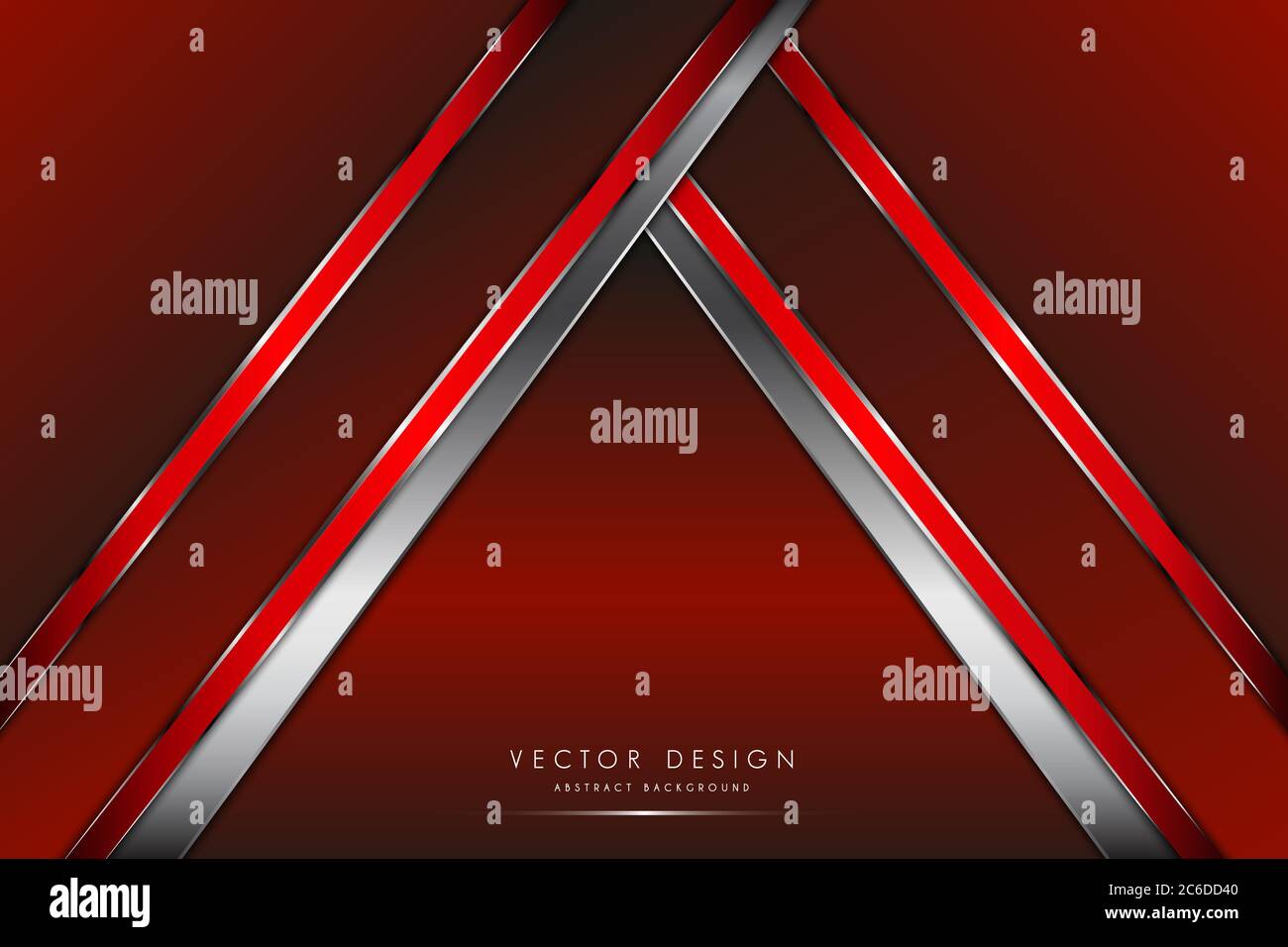 Metallic background.Red and silver with arrow shape. Metal technology