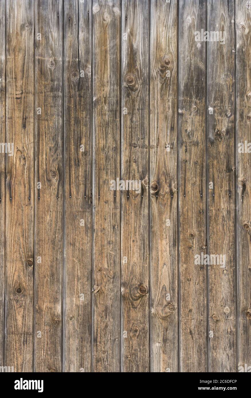 Natural brown barn wood wall. Wall texture background pattern. Stock Photo