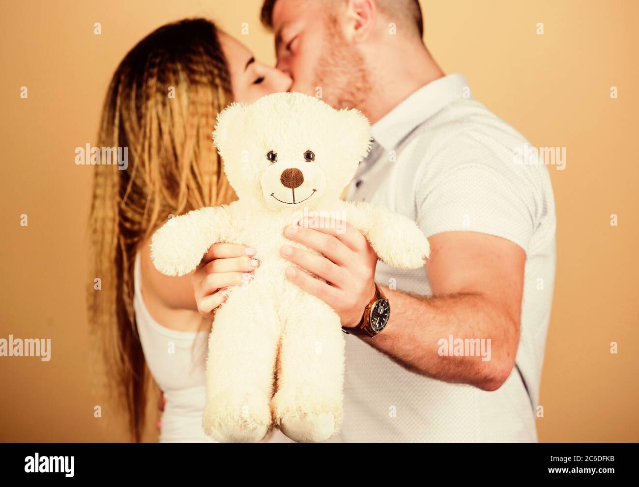 Valentines Day Love Couple Teddy High Resolution Stock Photography And Images Alamy https www alamy com soft toy teddy bear gift guy and girl cuddling happy family valentines day holiday pregnancy concept man and woman couple in love future parents family love man and pretty girl in love image365403343 html