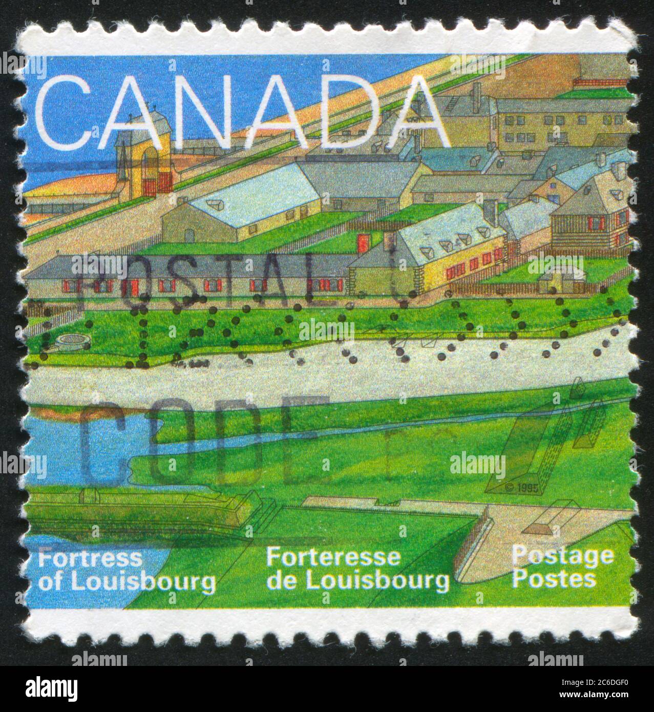 CANADA CIRCA 1995 stamp printed by Canada, shows Fortress of