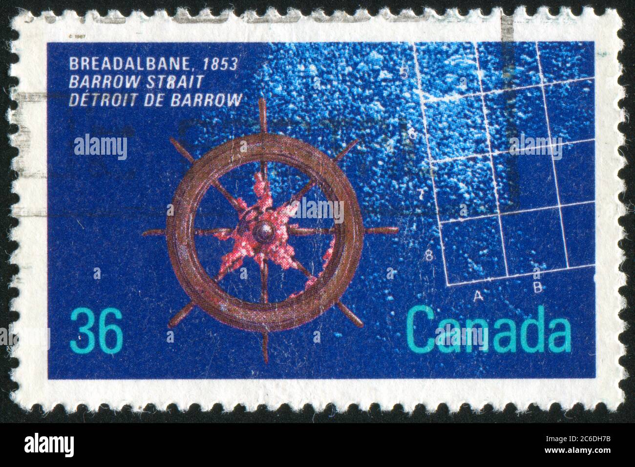 CANADA CIRCA 1987 stamp printed by Canada, shows Shipwrecks