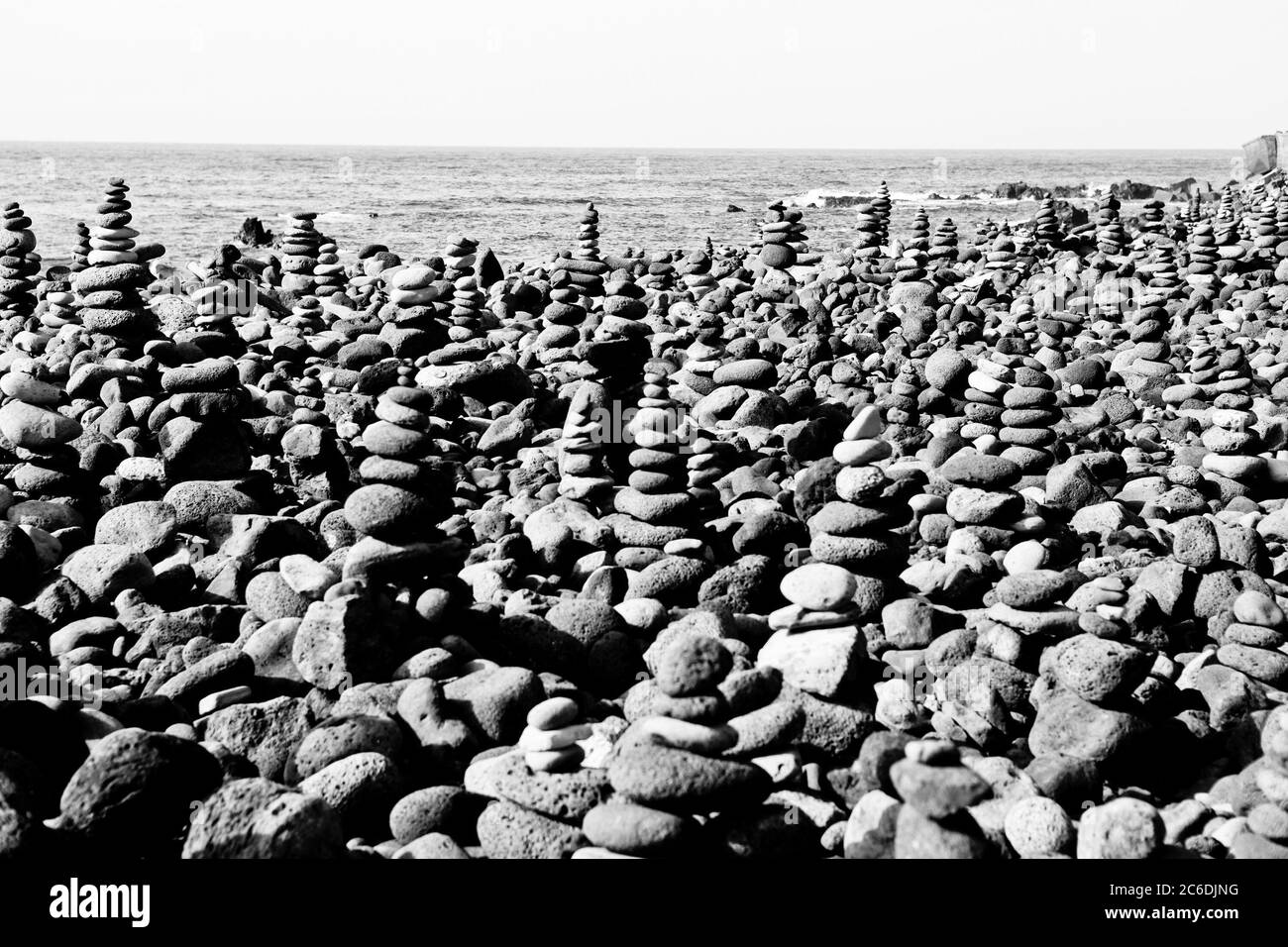 Abstract meditation stones Black and White Stock Photos & Images - Alamy