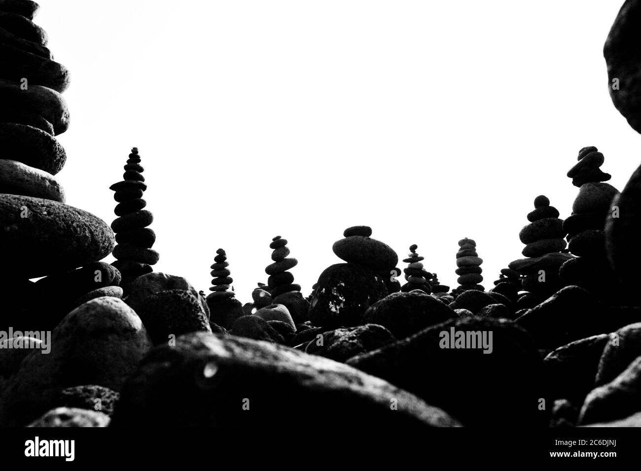 Pile Of Rocks Texture Black and White Stock Photos & Images - Alamy