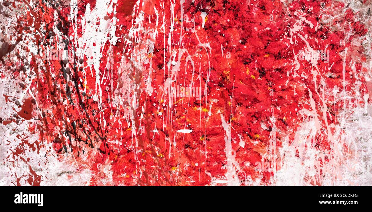 abstract art painting dripping effect illustration Stock Photo Alamy