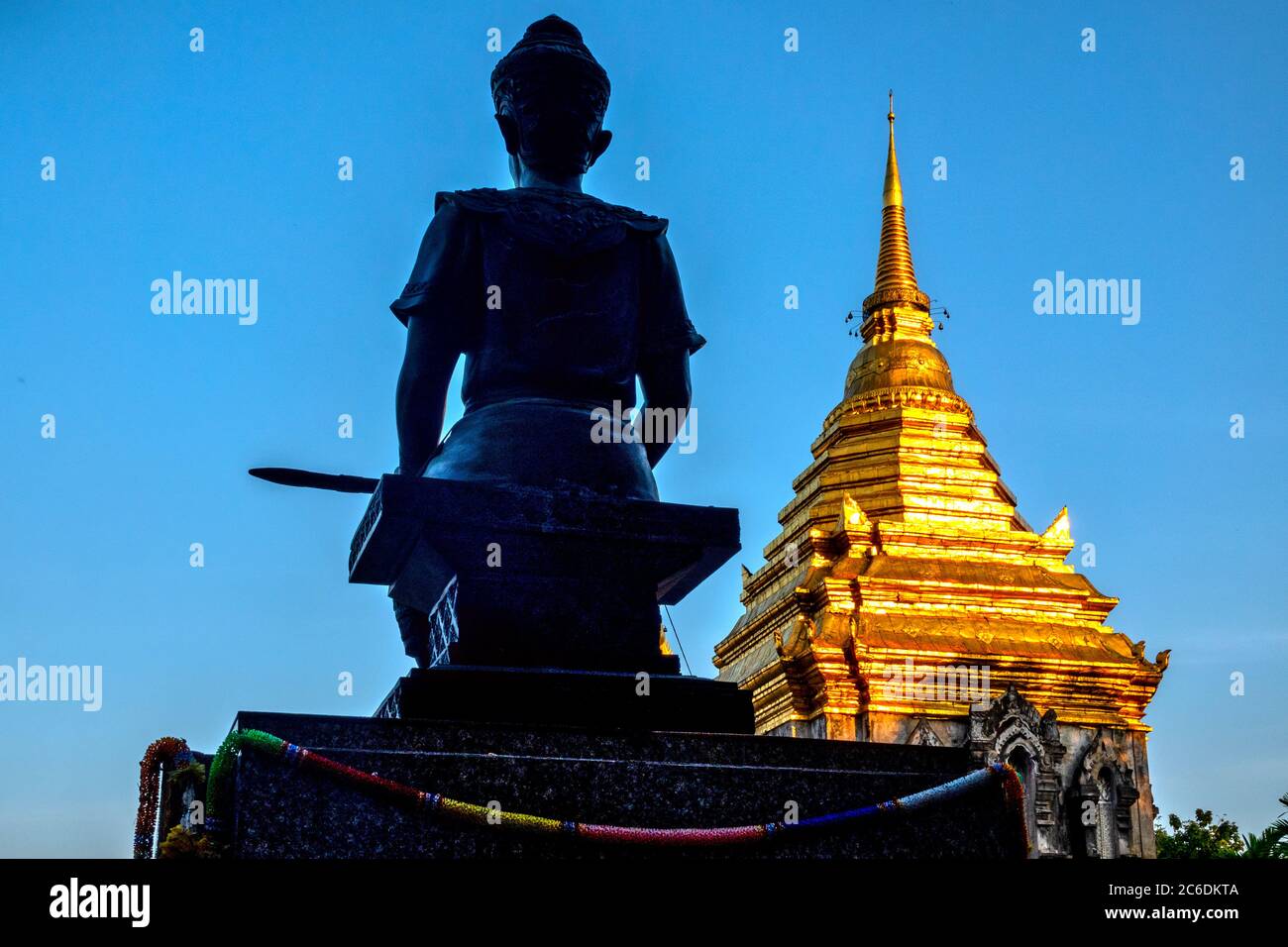 Wat Chiang Man, Chiang Mai, Thailand Stock Photo