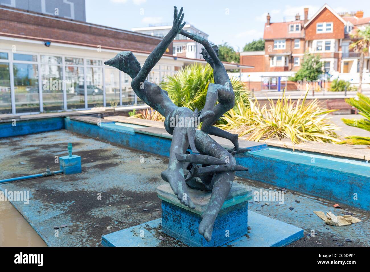 Statue, sculpture, Cliffs Pavilion, SouthendonSea, UK, July 2020