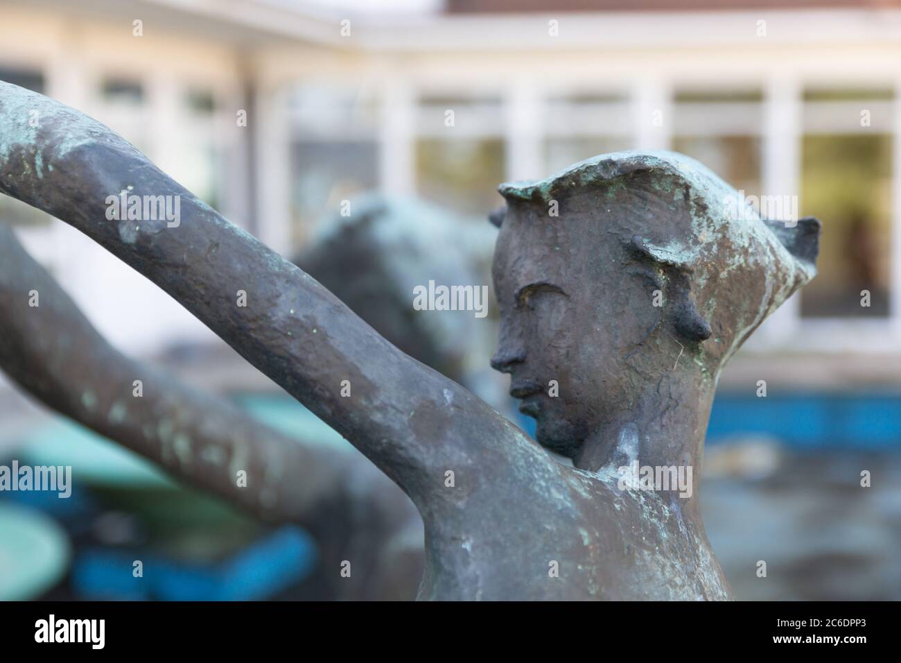 Statue, sculpture, Cliffs Pavilion, SouthendonSea, UK, July 2020
