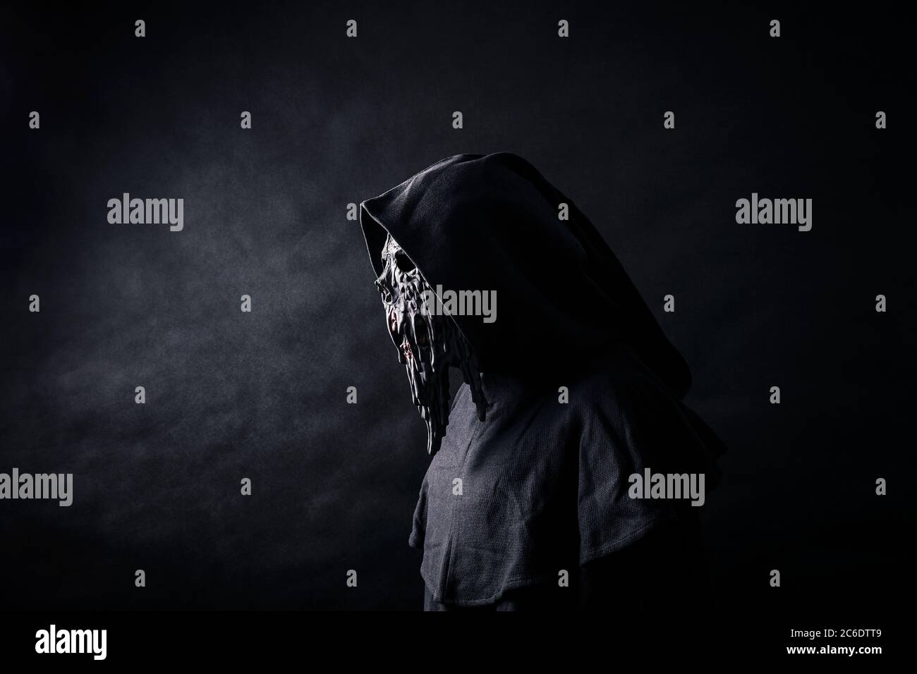 Man In Black Cloak With Hood High Resolution Stock Photography and ...