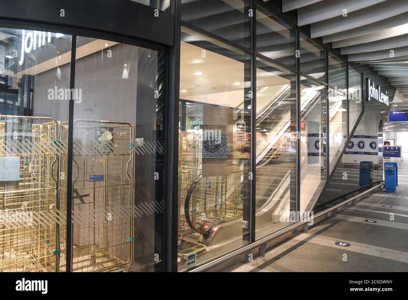 Birmingham, West Midlands, July 9th 2020. John Lewis have announced 8