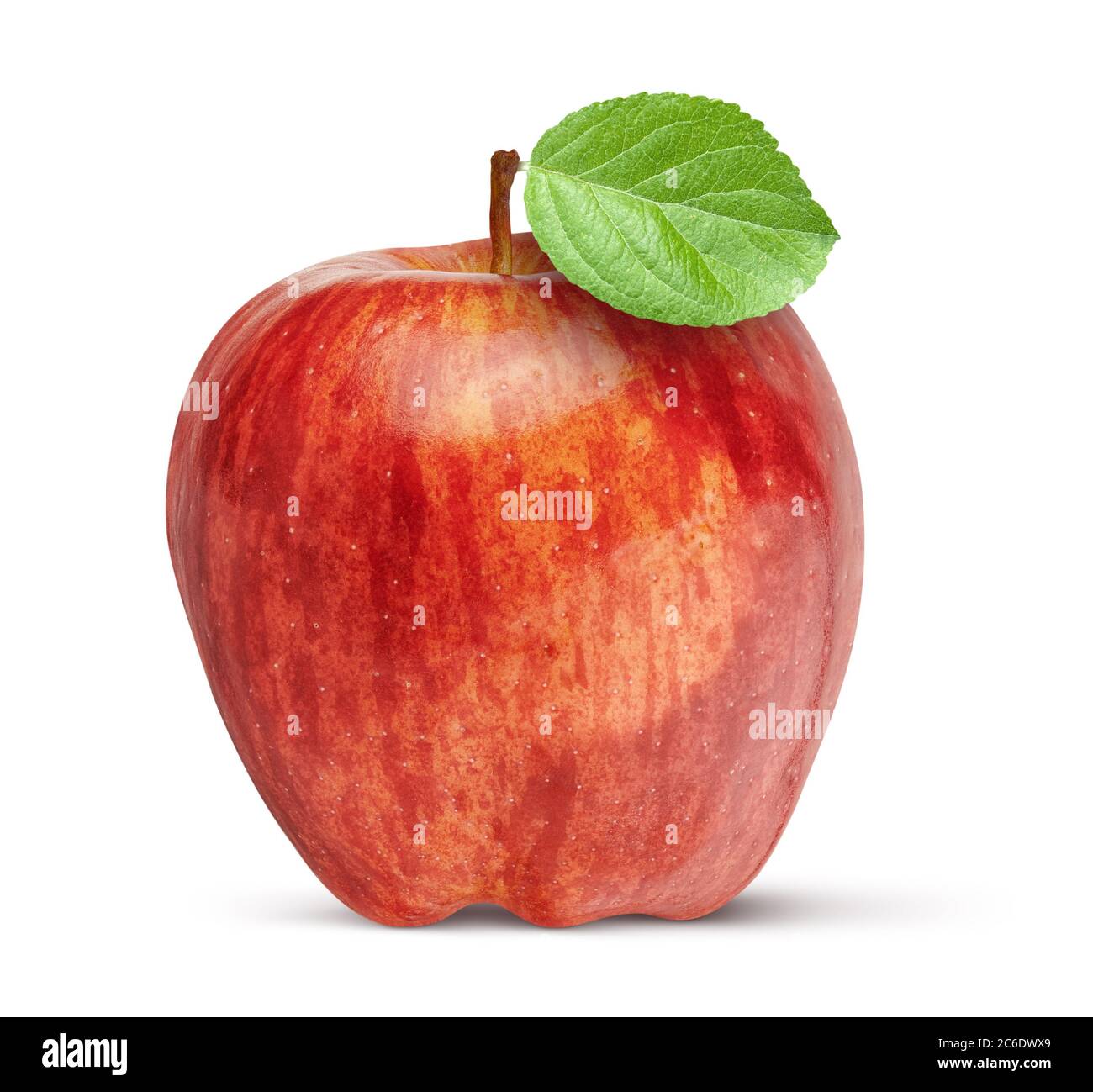 Red apple isolated on white background Stock Photo - Alamy
