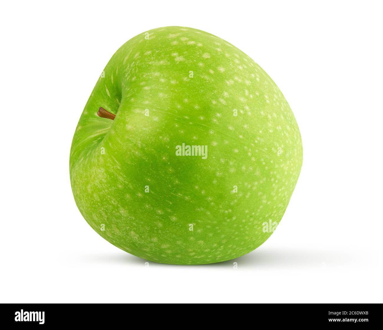 Green apple isolated on white background with clipping path Stock Photo ...