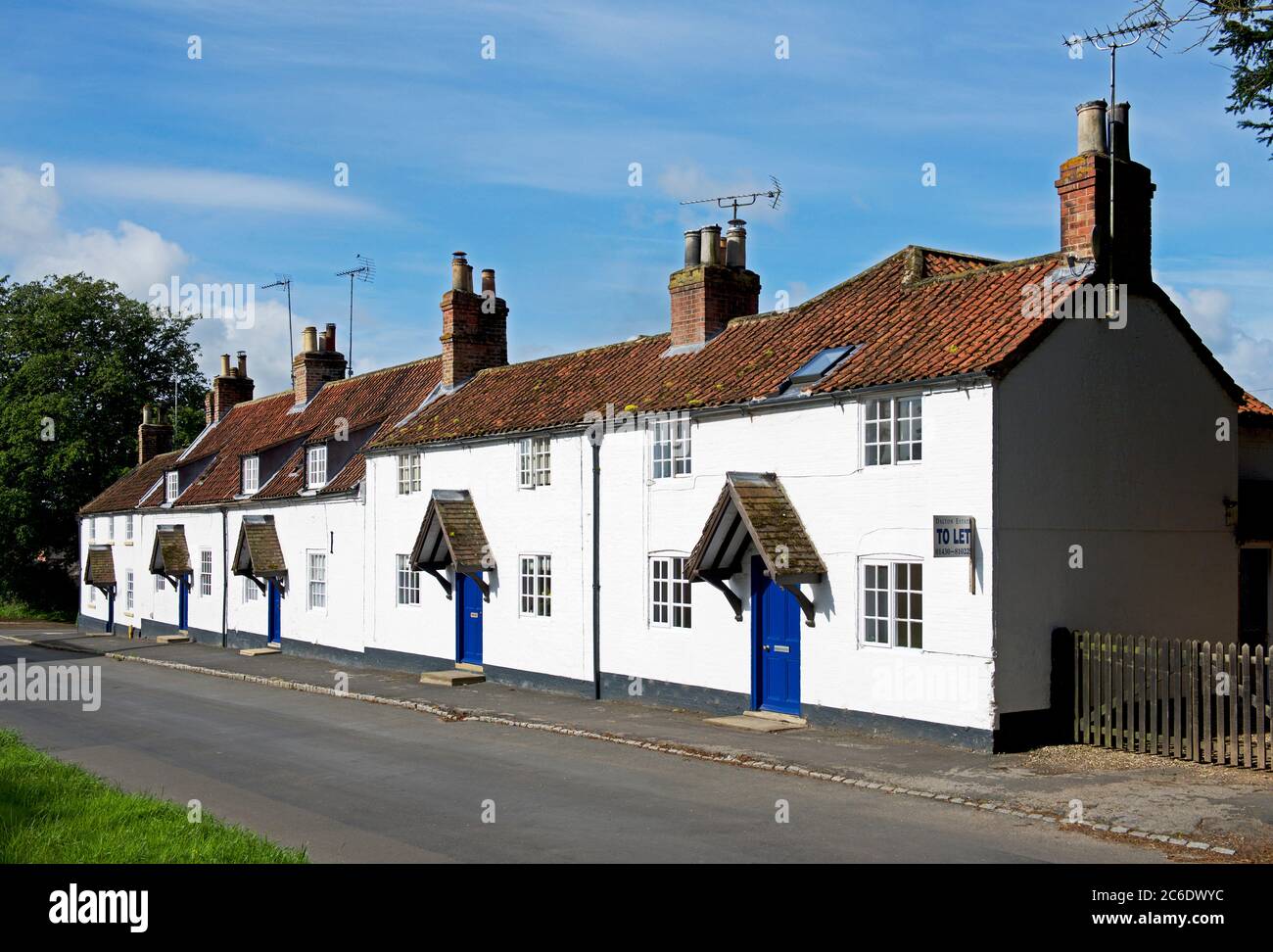 Housing in the estate village of South Dalton, East Yorkshire, England