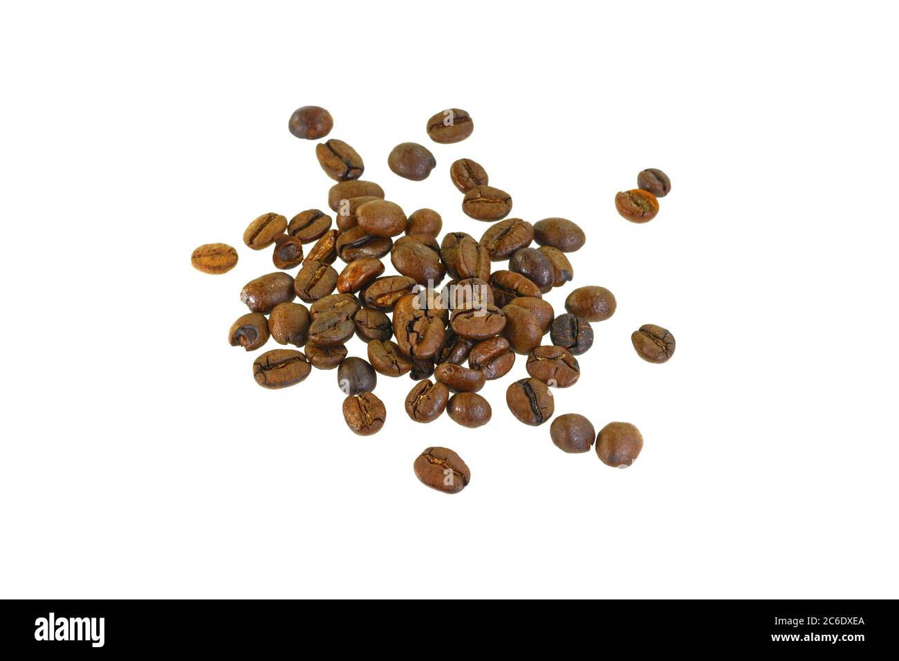 Coffee beans isolated on white background Stock Photo - Alamy