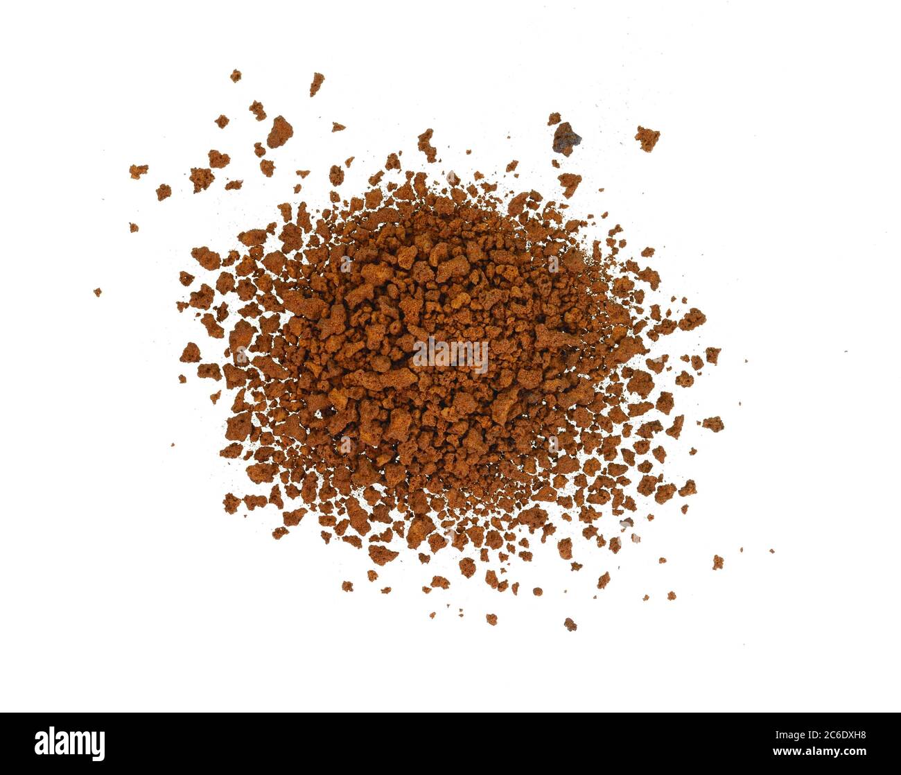 Instant Coffee powder isolated on white background Stock Photo Alamy