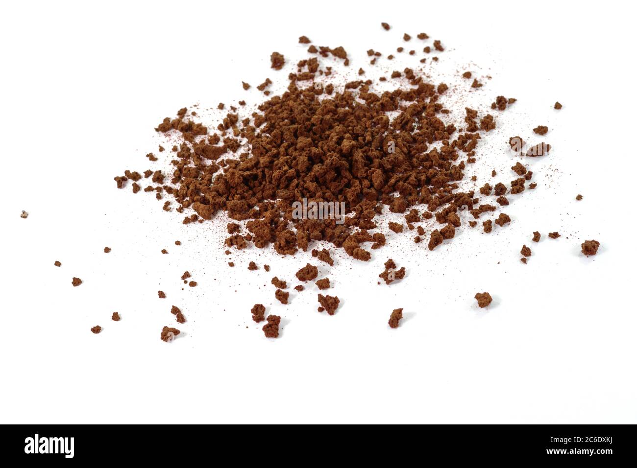Instant Coffee powder isolated on white background Stock Photo Alamy