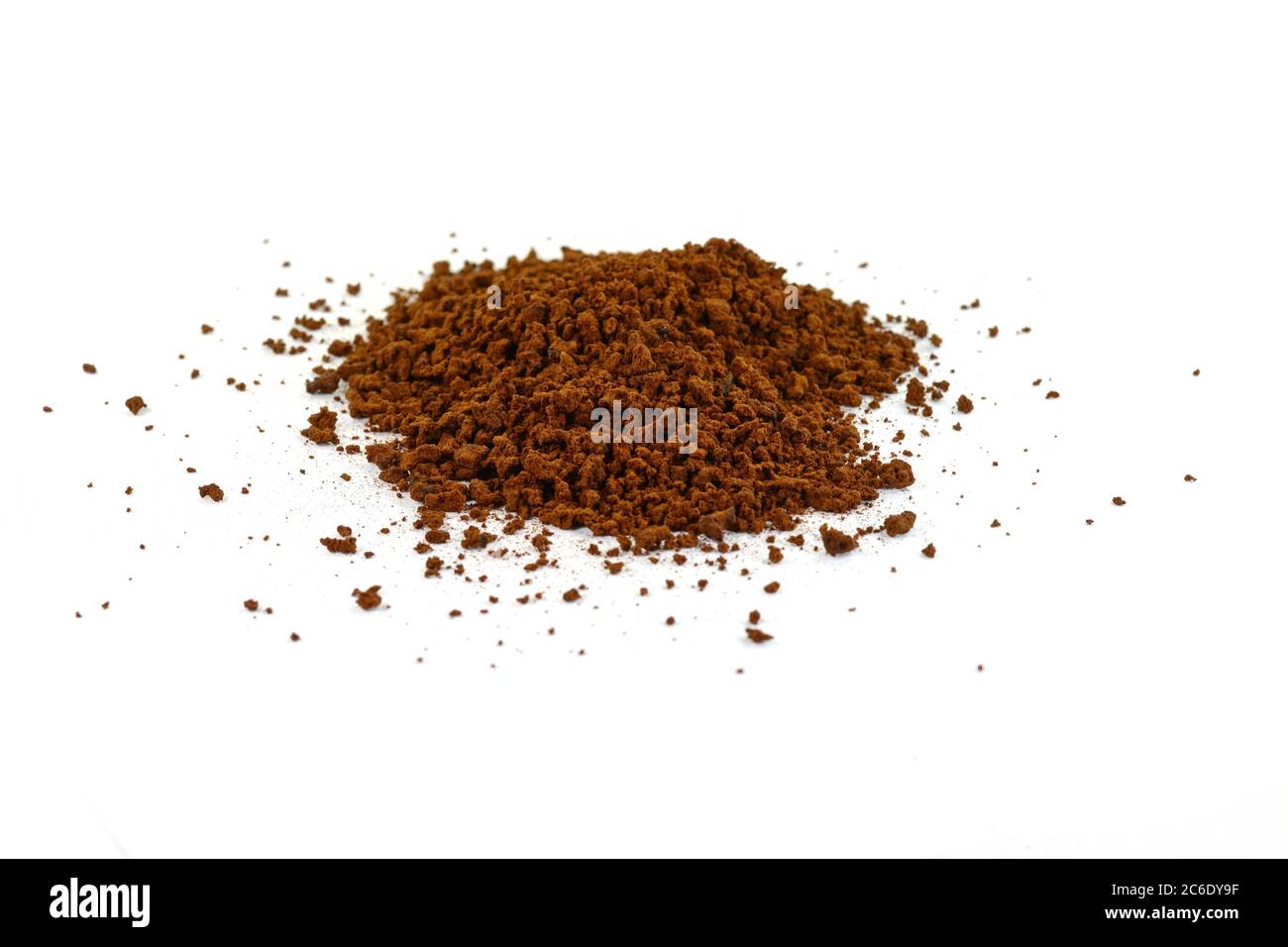 Instant Coffee powder isolated on white background Stock Photo Alamy