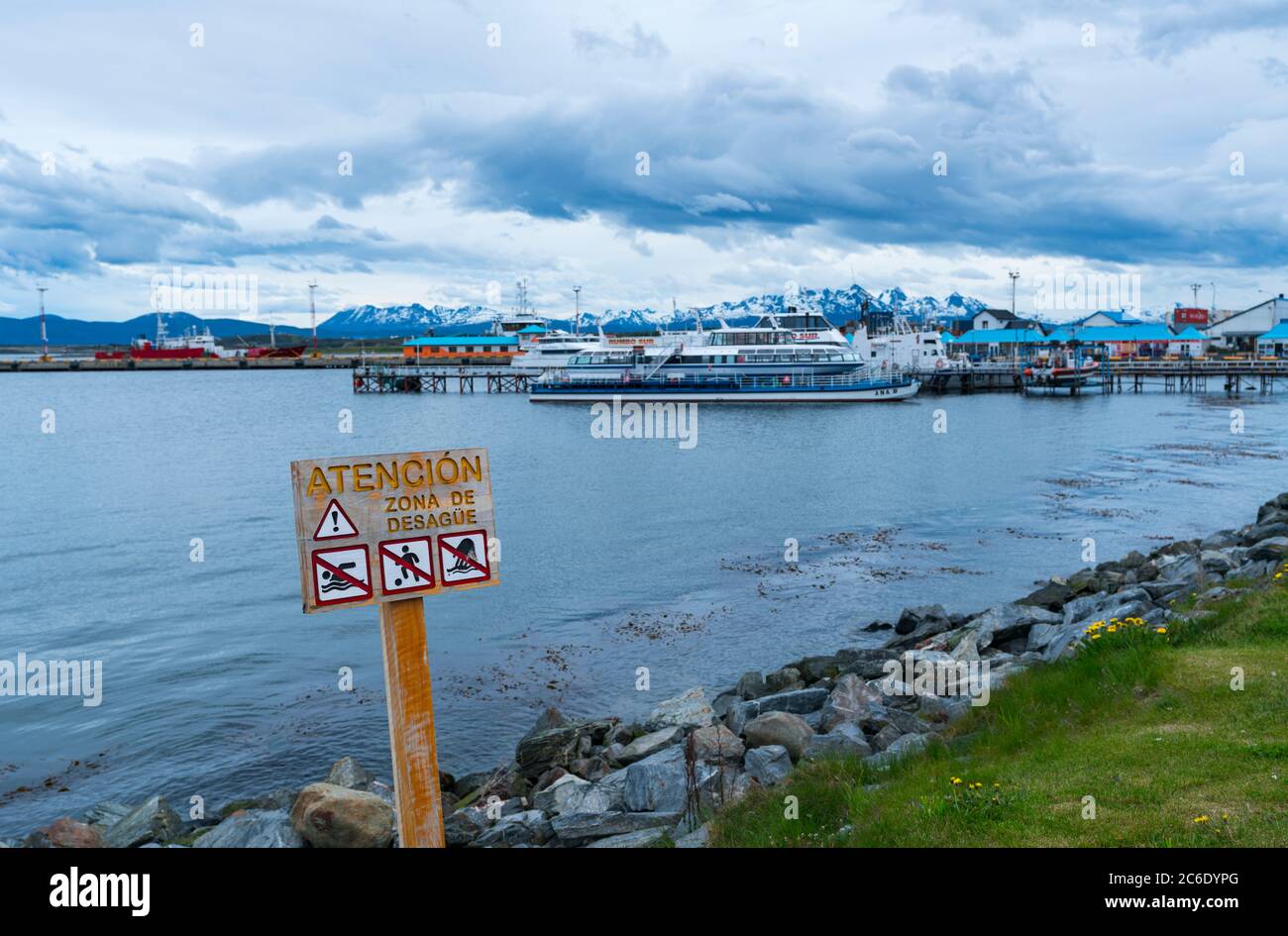Harbour, Ushuaia city, Tierra del Fuego archipelago, Argentina, South