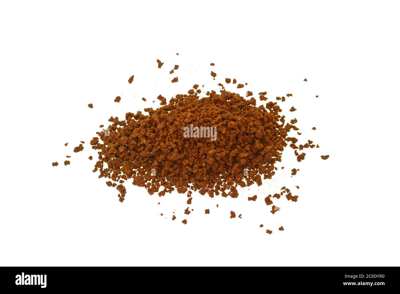Instant Coffee powder isolated on white background Stock Photo Alamy