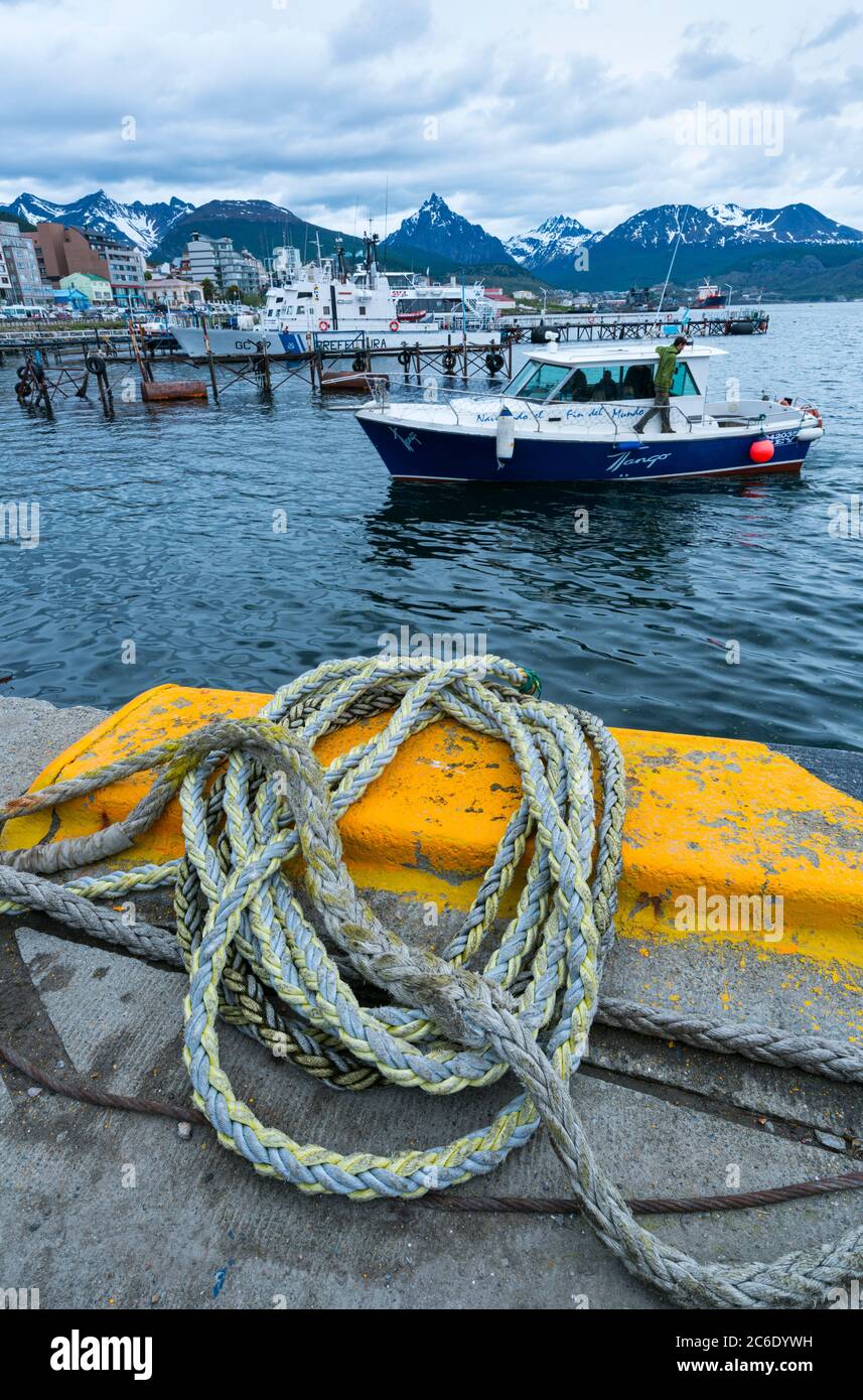 Harbour, Ushuaia city, Tierra del Fuego archipelago, Argentina, South