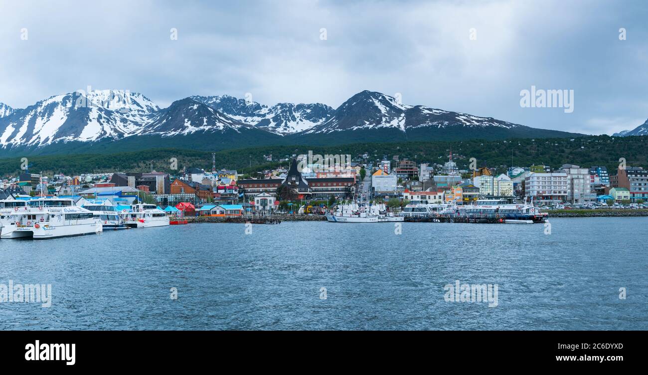 Harbour, Ushuaia city, Tierra del Fuego archipelago, Argentina, South