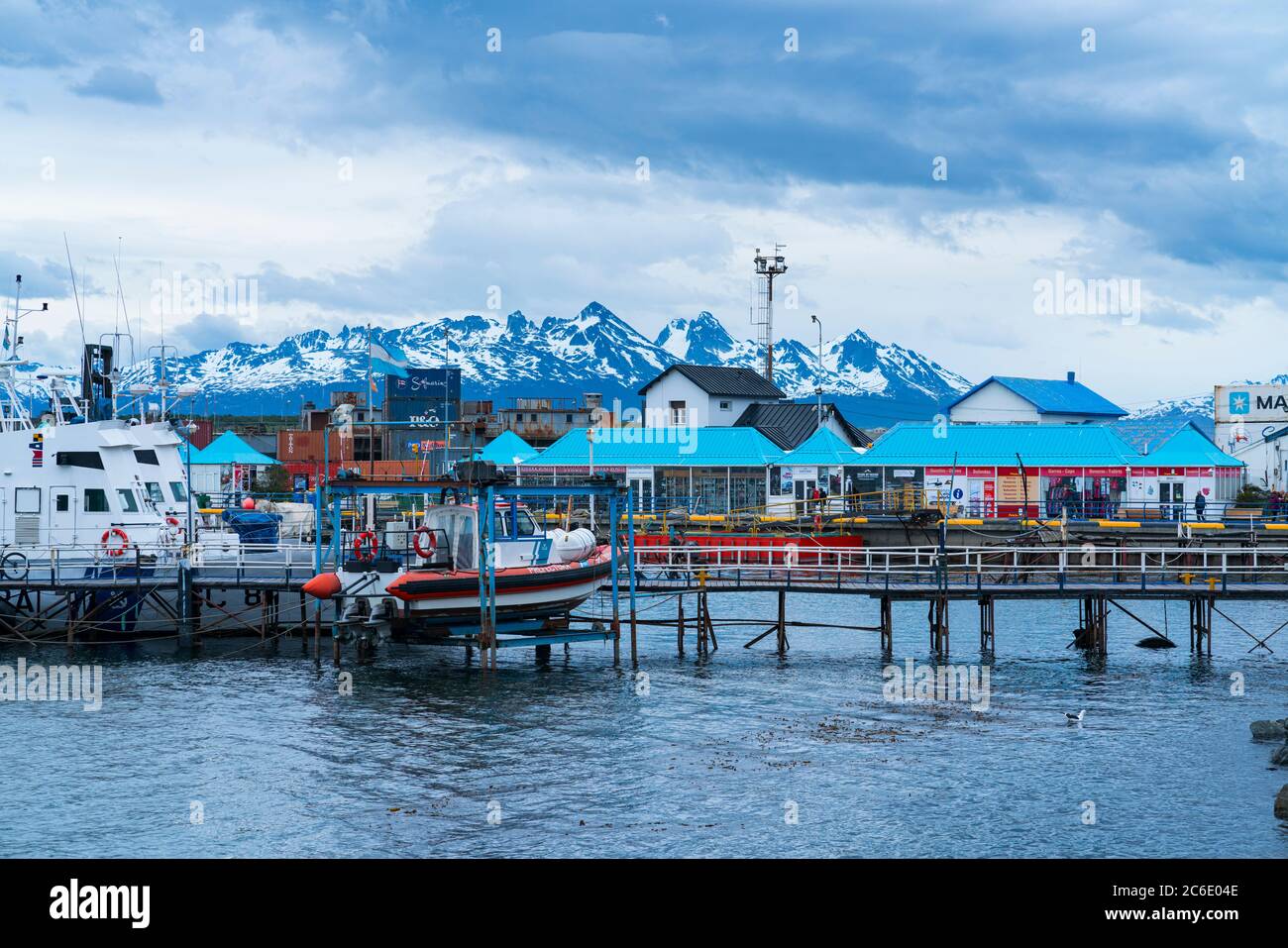 Harbour, Ushuaia city, Tierra del Fuego archipelago, Argentina, South
