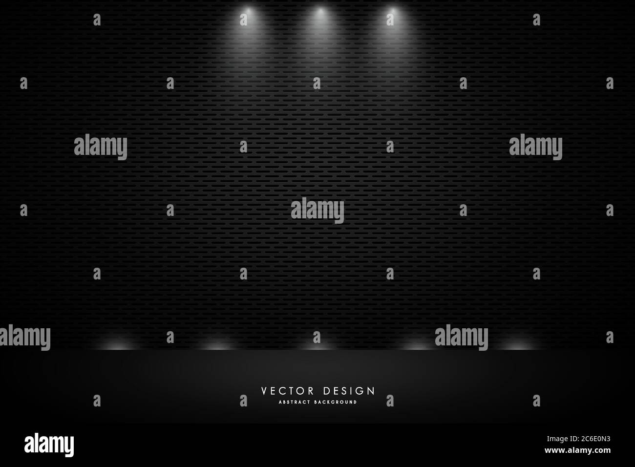 Metal background.Studio backdrop with spotlight and dark wall texture Stock Vector Image & Art