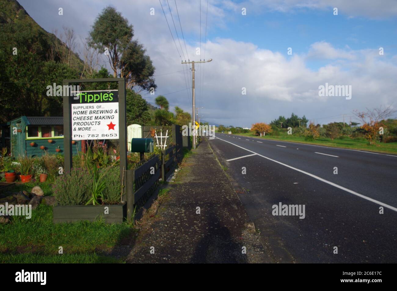 Tipples. Alternative Te Araroa Trail route. Granity. South Island. New Zealand Stock Photo