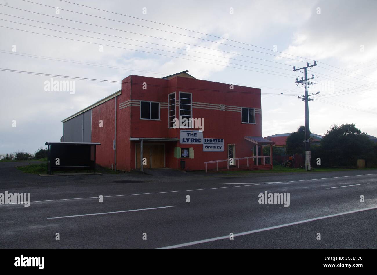 Granity theatre. Alternative Te Araroa Trail route. Granity. South Island. New Zealand Stock Photo
