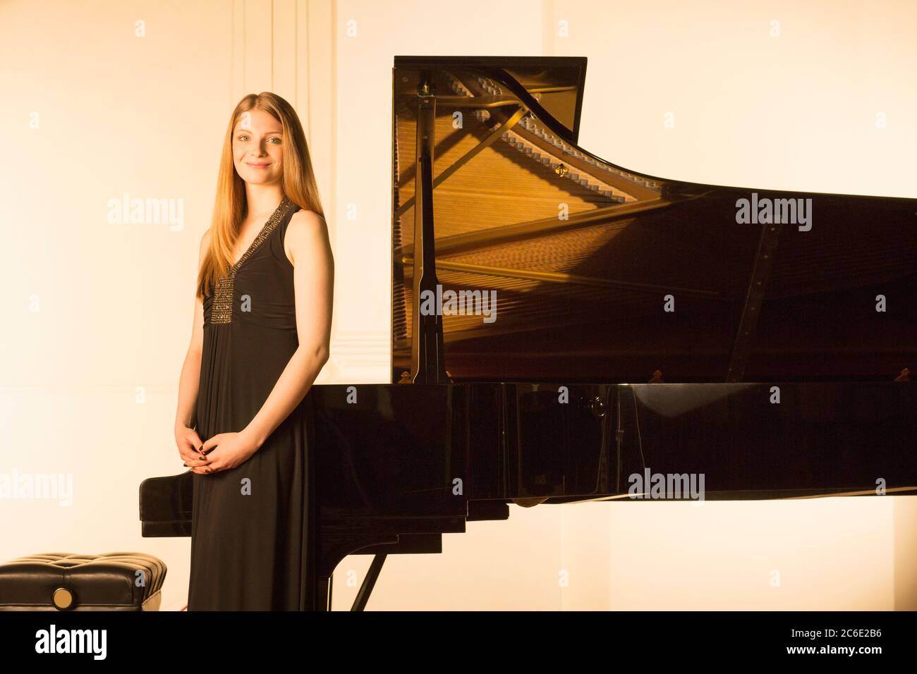 Portrait of pianist Stock Photo