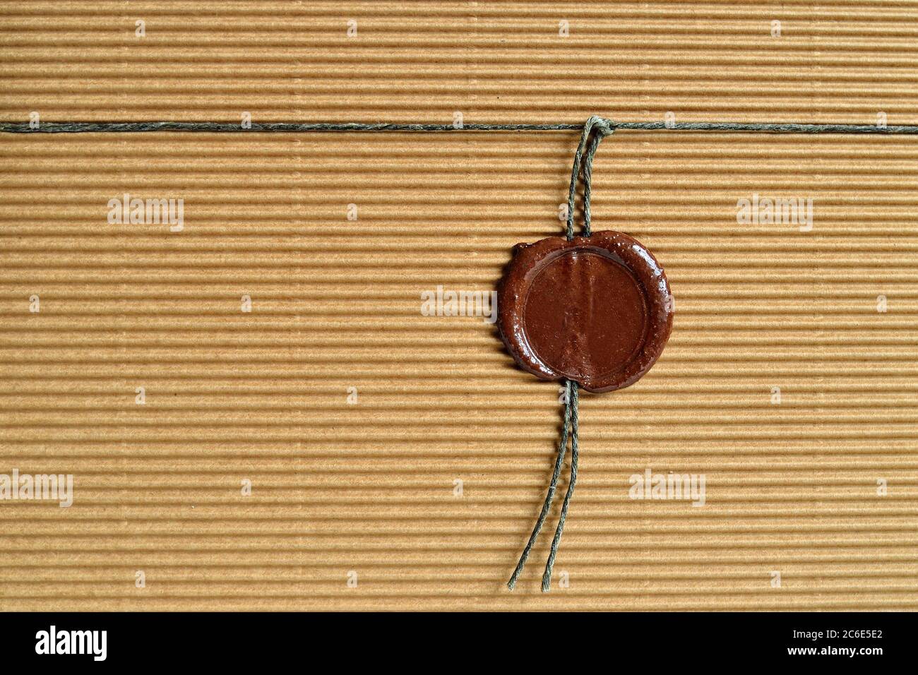 Cardboard paper background with sealing wax Stock Photo - Alamy