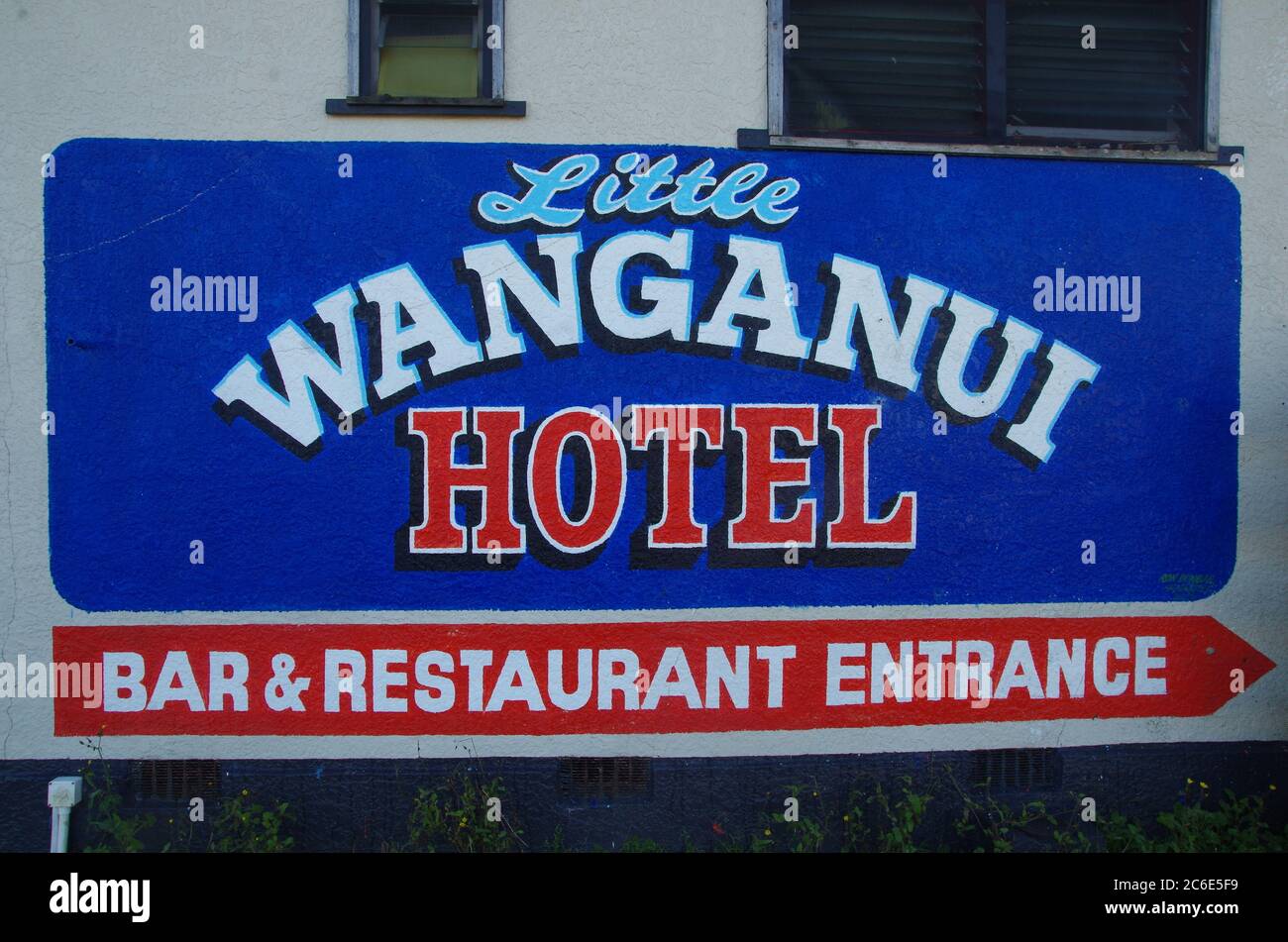 Little Wanganui hotel bar sign Alternative Te Araroa Trail route