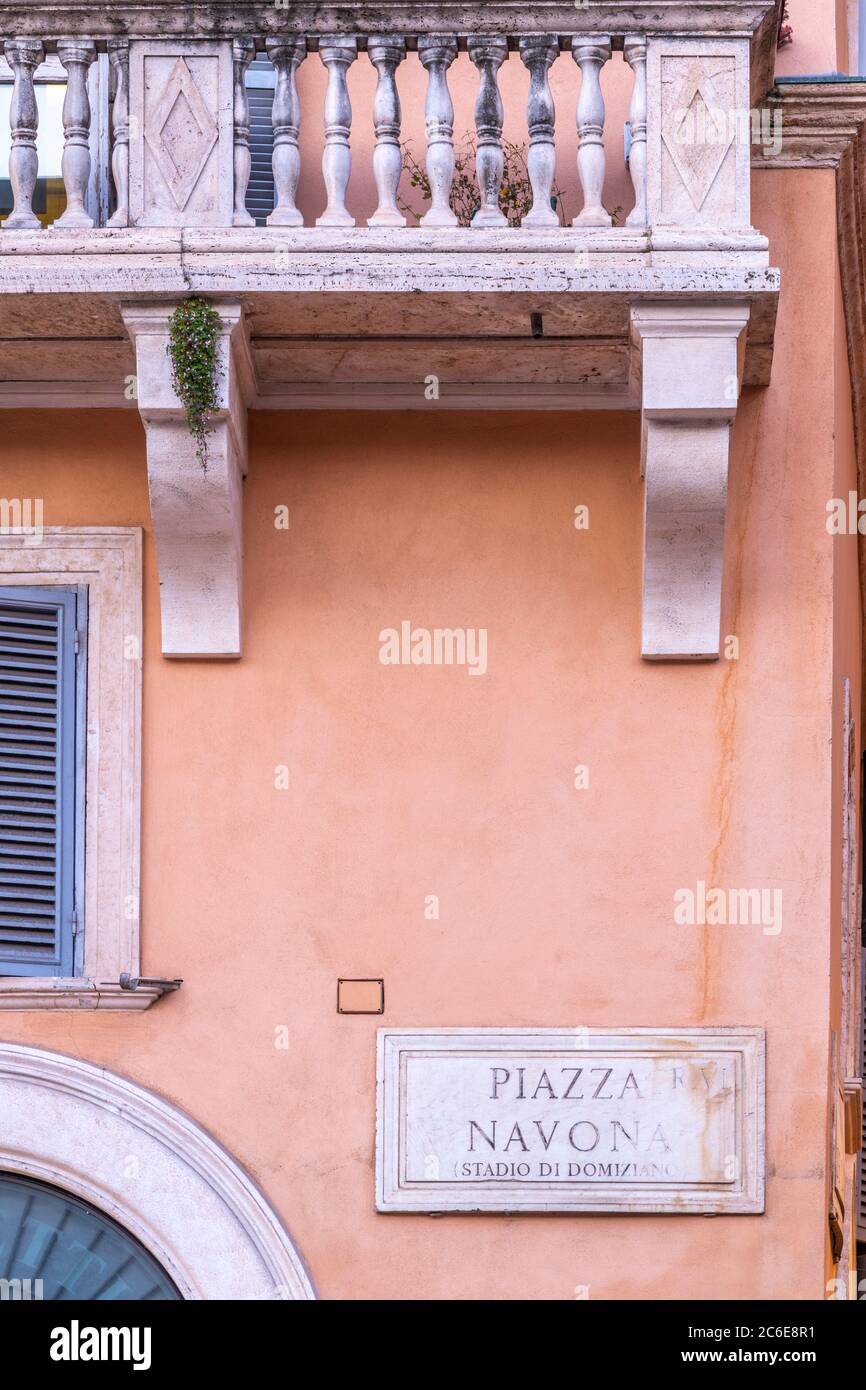 Italy, Lazio, Rome, Ponte, Piazza Navona Stock Photo