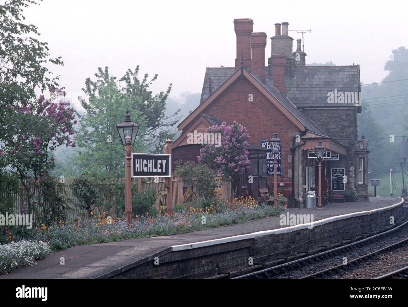Highley station on the Severn Valley Heritage Railway, Shropshire & Worcester, England Stock