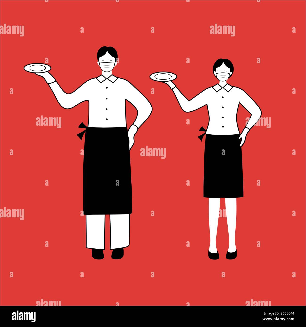 Serve guests Stock Vector Images Alamy